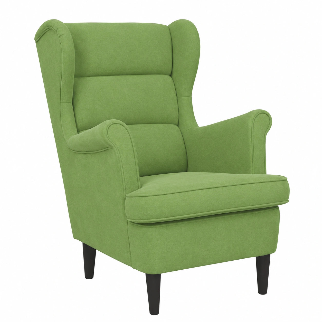 Sillón Reclinable de Terciopelo Verde Claro para Sala de Estar u Oficina