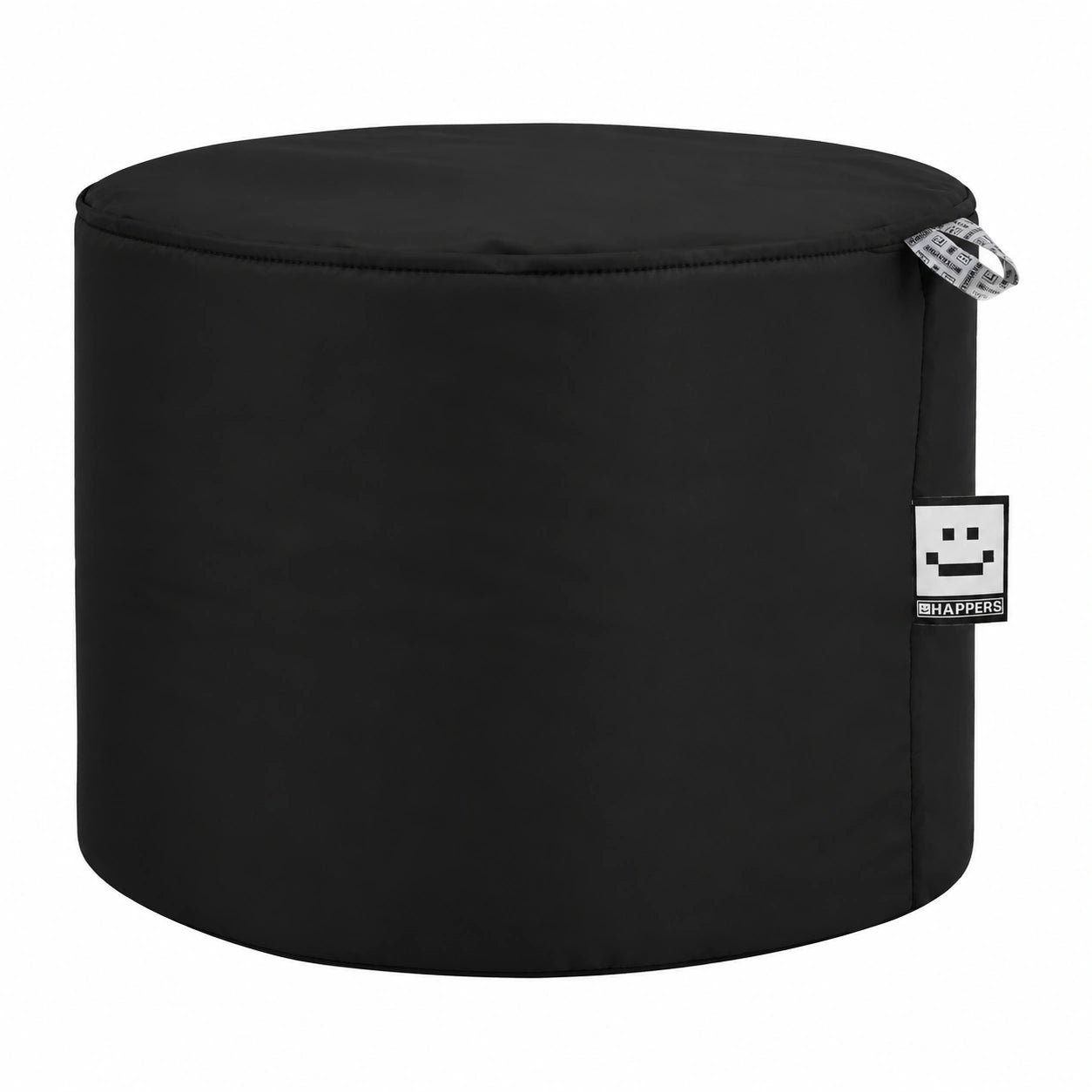 Taburete de Piel Sintética Happers para Interior en Negro