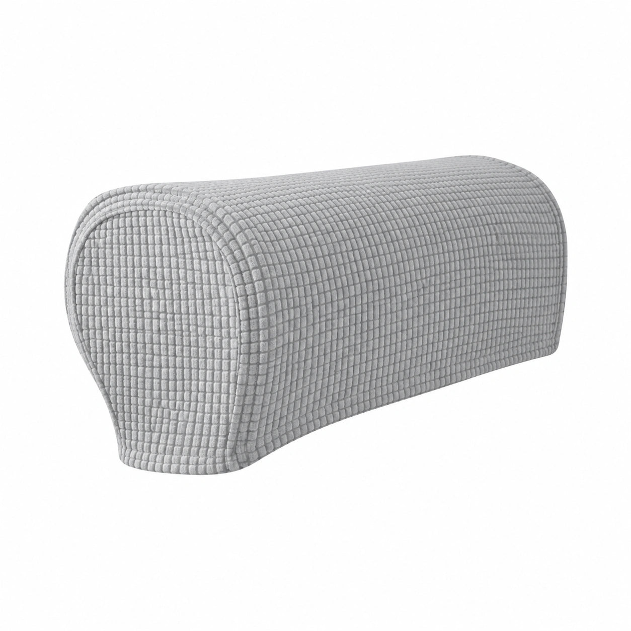 Protector de Reposabrazos para Sofá, 2 Unidades, Jacquard Elástico y Lavable, Antimanchas, Color Gris Claro