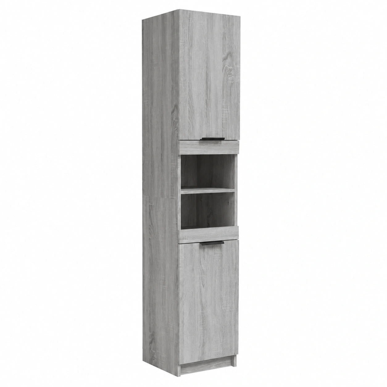 Conjunto de Muebles para Baño 3 Piezas Gris Sonoma