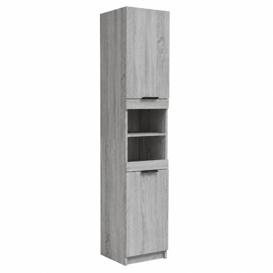 Conjunto de Muebles para Baño 3 Piezas Gris Sonoma