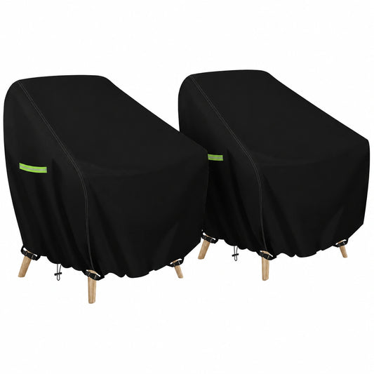 Cubiertas Impermeables para Sillas de Jardín, Set de 2, 420D Oxford, 89x97x74 cm